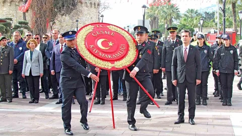 Çeşme'de 18 Mart Çanakkale Zaferi Anıldı