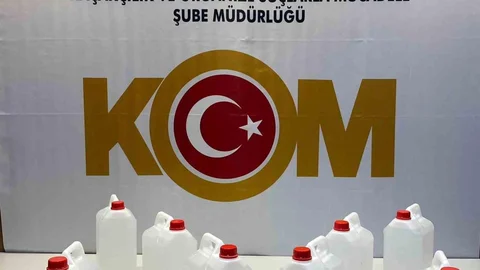 Samsun'da Kaçak Alkol Operasyonu