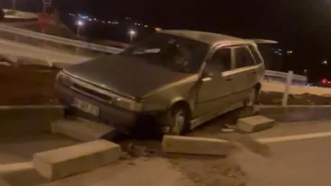 Ehliyetsiz Sürücü Kazada Yaralandı