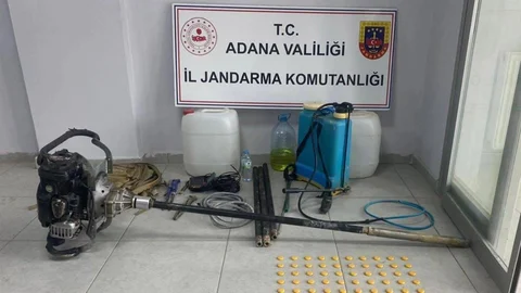 Adana’da Kaçak Kazı Operasyonu