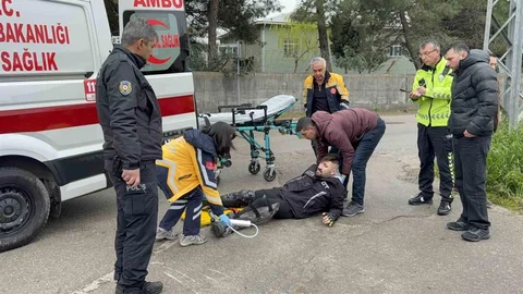 Samsun'da Motosiklet Kazası