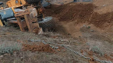 Tokat'ta Uçuruma Yuvarlanan Traktör Olayı
