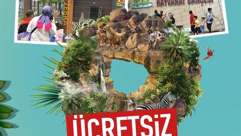 Kayseri'de Bayramda Hayvanat Bahçesi Ücretsiz Ziyarete Açık