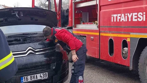 Seyir Halindeki Minibüste Yangın Çıktı
