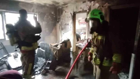 Kahramanmaraş'ta İkamet Yangını Çıktı