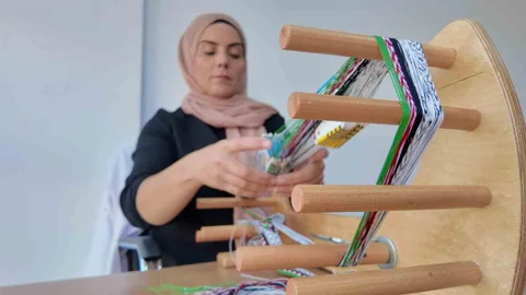 Siirt'te Filistin Temalı Kolye Çalışması