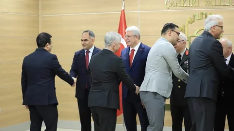 Çankırı'da Bayramlaşma Töreni Düzenlendi