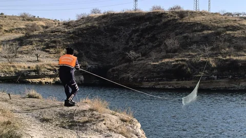 Gaziantep’te Ağ İle Avlanan Şahıs Yakalandı