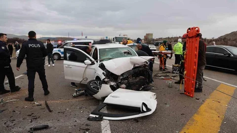 Nevşehir'de Zincirleme Kaza Meydana Geldi