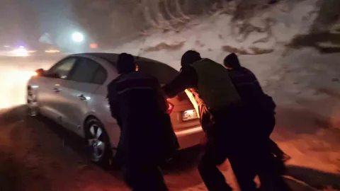 Domaniç Dağ Yolu'nda Kar Yağışı Etkili Oldu