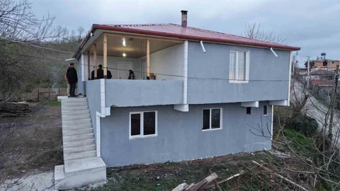 Samsun'da Yanan Evin Yeniden Yapımı Tamamlandı