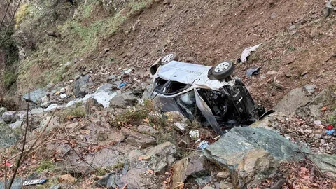 Bayram Namazı Yolunda Trafik Kazası