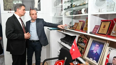 Erzurum'da Şehit Ailesine Ziyaret Yapıldı