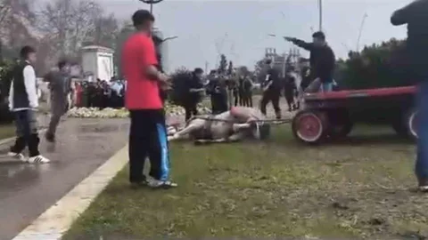 Adana'da Atına Sopa ve Tekme Attı