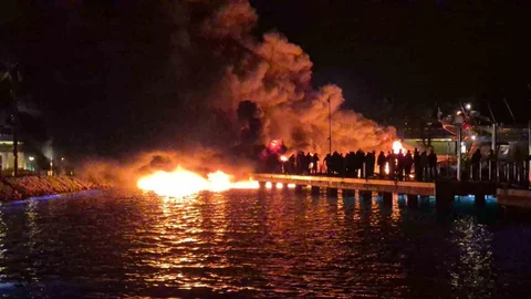 Bodrum’da Yangın Paniği Yaşanıyor