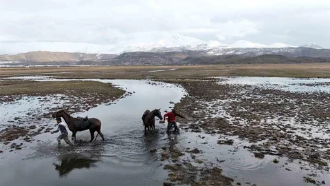 Kayseri'de Atla Safari Kazası