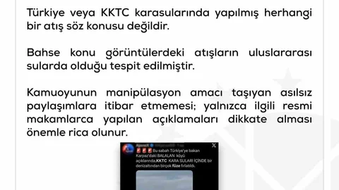 DMM'den KKTC Açıklaması