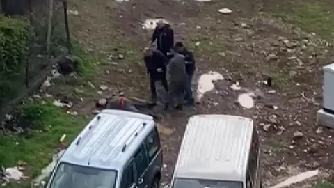 Diyarbakır'da Bıçaklı Kavga Görüntülendi