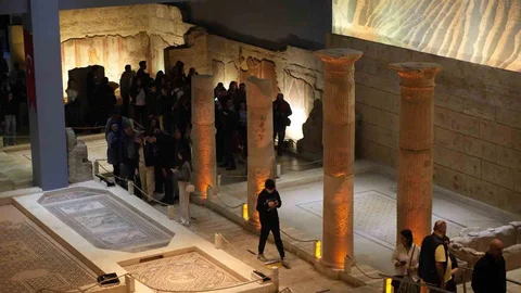 Gaziantep'te Zeugma Mozaik Müzesi Yoğunluğu