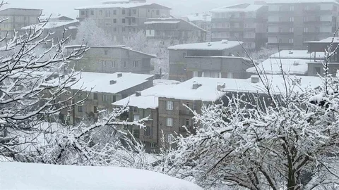 Hakkari'de Etkili Kar Yağışı