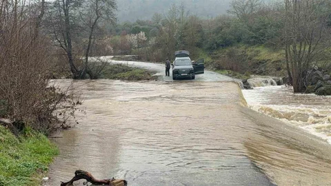Çanakkale'de Yolda Su Baskını