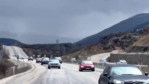 Yeni Konya Antalya Yolu'nda Yoğunluk