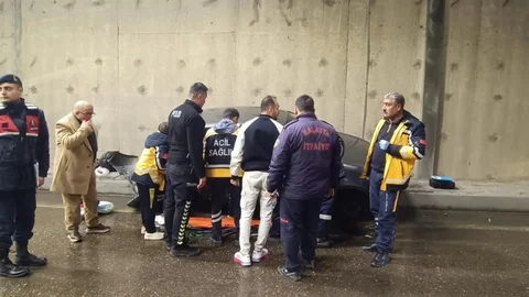 Erkenek Tüneli'nde Trafik Kazası