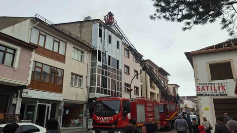 Refahiye'de Baca Yangını Paniğe Neden Oldu