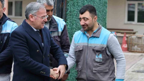Hacılar'da Bayramlaşma Töreni Yapıldı