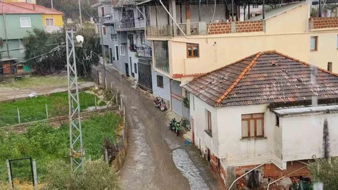 Köşk'te Dolu Yağışı Sonrası Beyaz Manzara