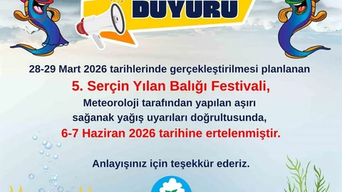Serçin Yılan Balığı Festivali Tarihi Değişti