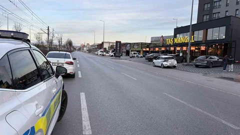 Kayseri'de Tramvay ve Otomobil Kazası
