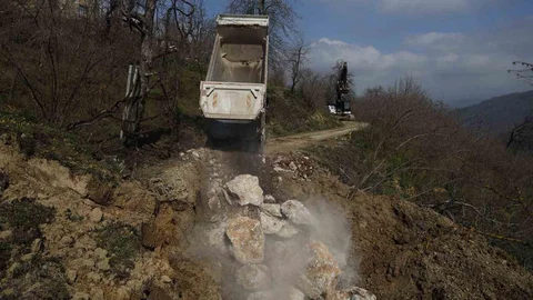 Düzce'de Heyelan Riskine Müdahale