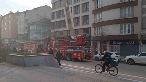 Eskişehir'de Bacada Yangın Çıktı