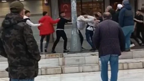Eyüpsultan'da Kavga Anları Kamerada