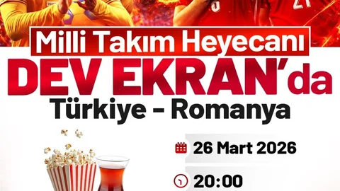 Canik'te Milli Maç Coşkusu