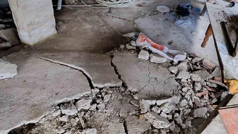 Fatsa'da Heyelan Sonrası İki Ev Hasar Gördü