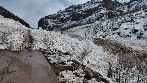 Şırnak'ta Büyük Çığ Düşüşü Yaşandı