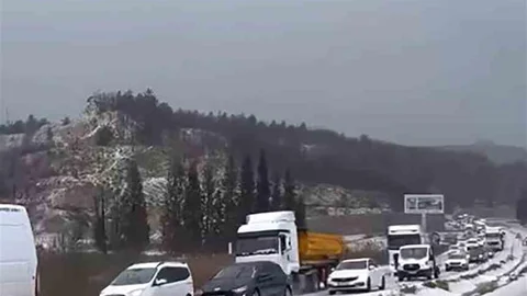 Yatağan-Milas Yolunda Dolu Yağışı Etkili Oldu