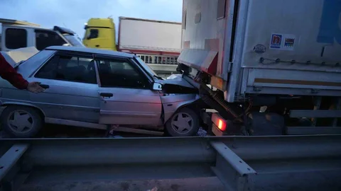 Samsun'da Zincirleme Trafik Kazası