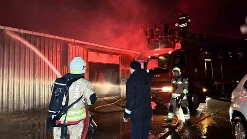Edirne’de Mobilya Atölyesinde Yangın Çıktı