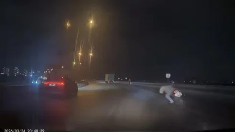 Bursa'da Motosiklet Kazası Görüntülendi