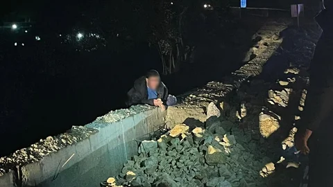 Adıyaman'da Köprüde Kriz Anı