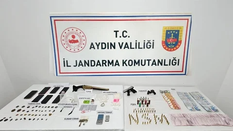 Söke'de Tarihi Eser ve Uyuşturucu Operasyonu