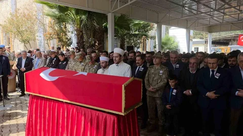 Hatay'da Şehit Uğurlandı