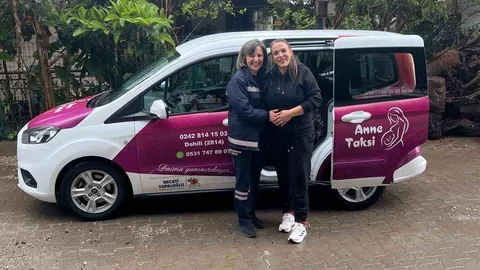 Kemer'de Anne Taksi Uygulaması Başladı