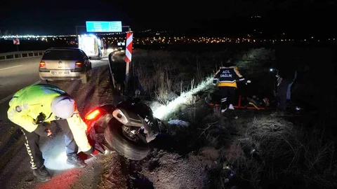 Kırıkkale'de Motosiklet Kazası