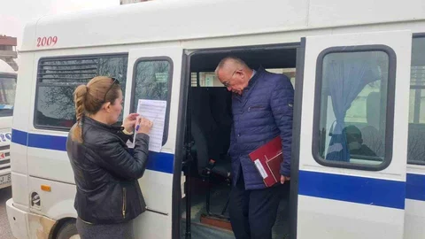 Sarıgöl'de Öğrenci Servis Denetimi
