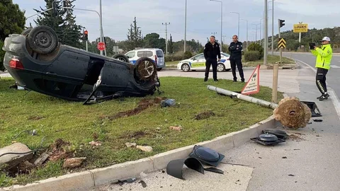 Mersin'de Trafik Kazası Sonrası Yaralı Yok