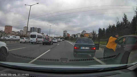 Ümraniye'de Trafik Kavgası Yaşandı